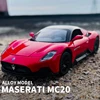 1:32 Maserati MC20 Sports Car Model Alloy Diecasts Metal Toy Vehicles Car Model Sound and Light Simulation Kids Toys Gift A403 1