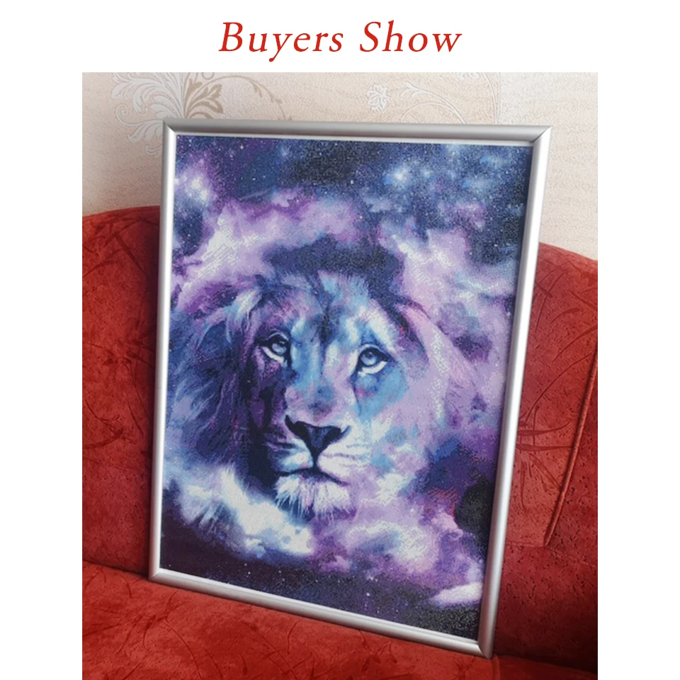 EverShine Diamond Painting Lion Cross Stitch Kits Mosaic Rhinestone Pictures Diamond Embroidery Animal Art Home Decor diamond painting,diamond painting accessories,diamond painting accessory box