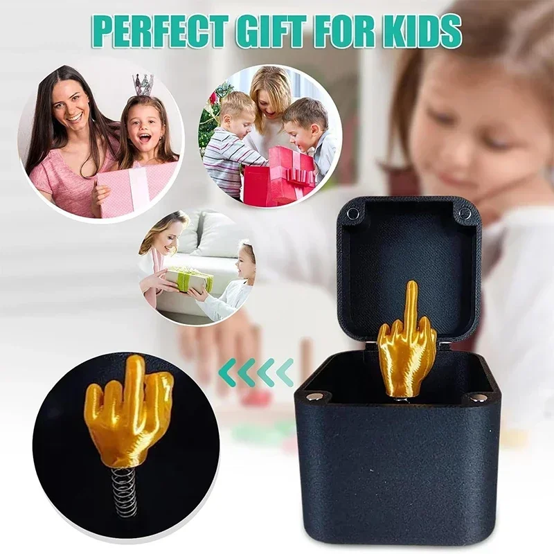Funny Middle Finger Prank Gift for Desk Decor, Creative Office & Home Decoration, Miniature Model Prank Present for Friends &