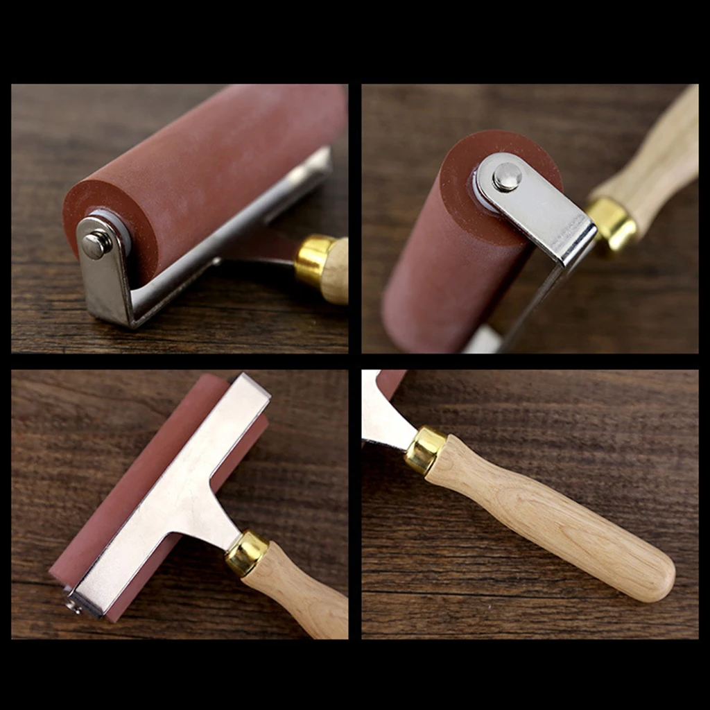 헤비 듀티 부드러운 고무 Brayer 롤러, 잉크 애플리케이터 롤러, 유화 벽지 도구 인쇄에 대한 브러시 아트 공예