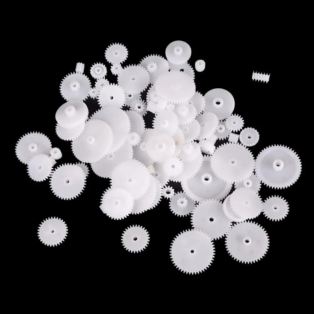 58 Styles Toothed Wheels WSFS Gears Plastic All Module 0.5 Robot Parts DIY 58Pcs Partes de robots