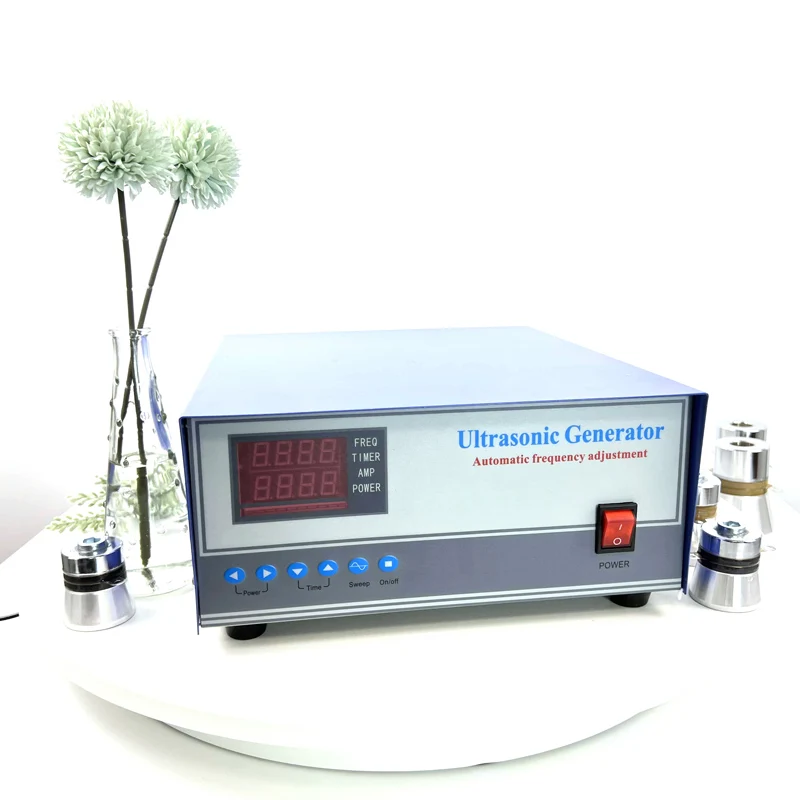 

1200W Industrial Digital Ultrasonic Generator Adjustable Frequency For Cleaning Auto Parts