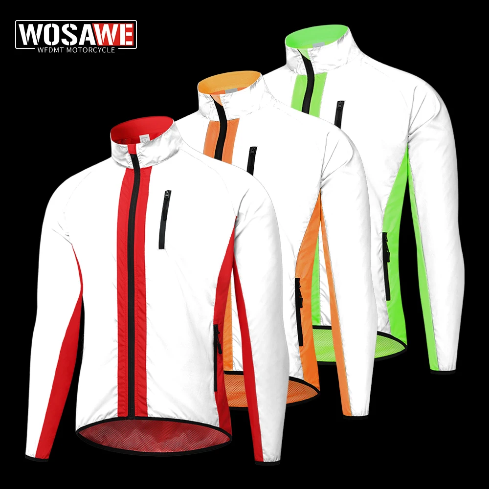 

WOSAWE Motorcycle Jacket Motorbike Riding Windproof Reflective Coat All Season Motorcyclist Rider Biker Clothing Men Women 무스탕