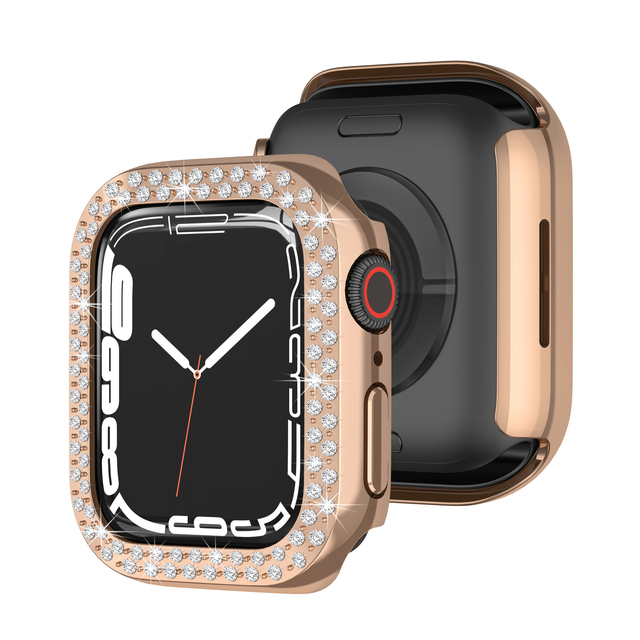 Case For Apple watch 45mm 44mm 40mm 42mm 38mm Accessories Bling Bumper Protector Cover iWatch series 3 4 5 6 se 7 41mm
