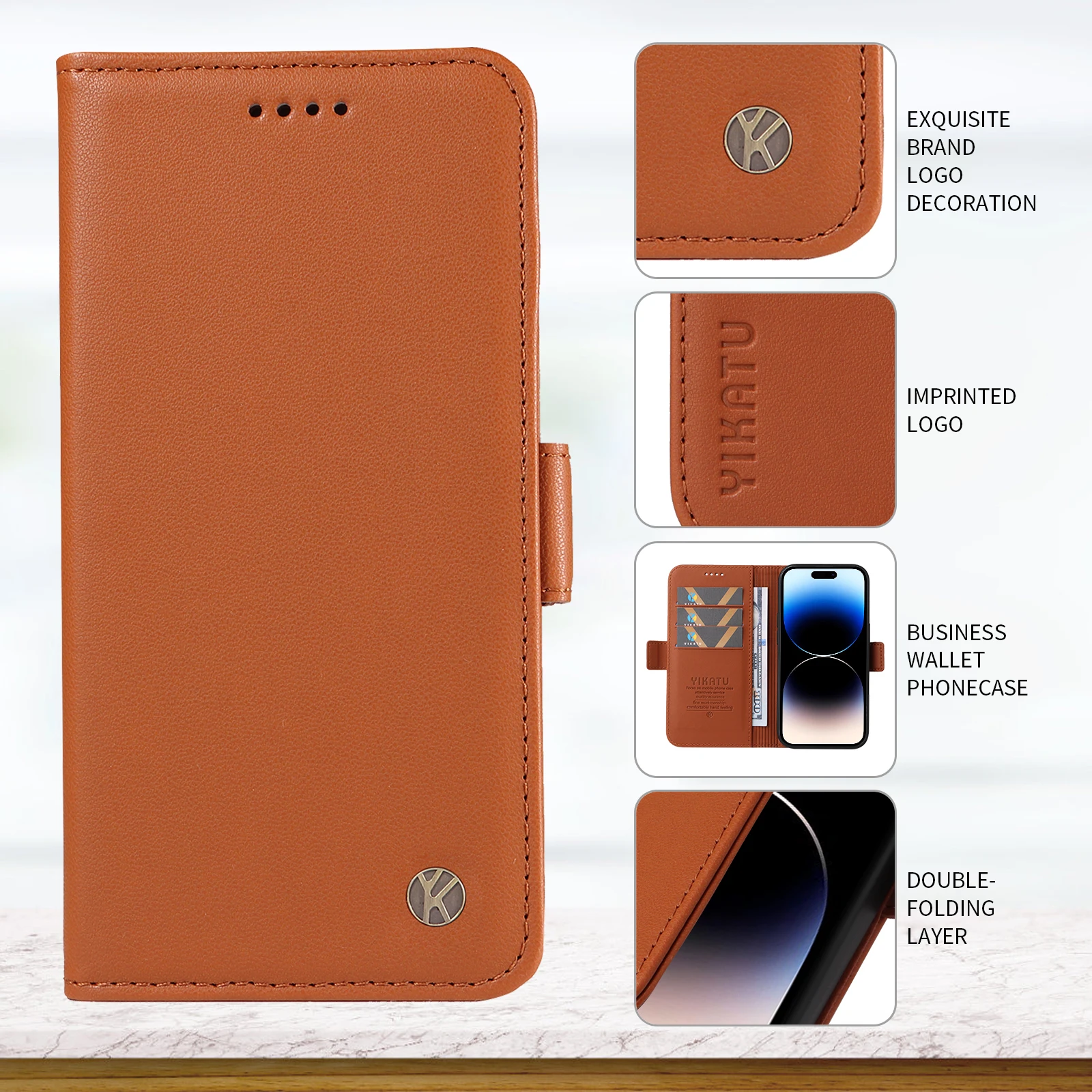 Premium Wallet Leather Case