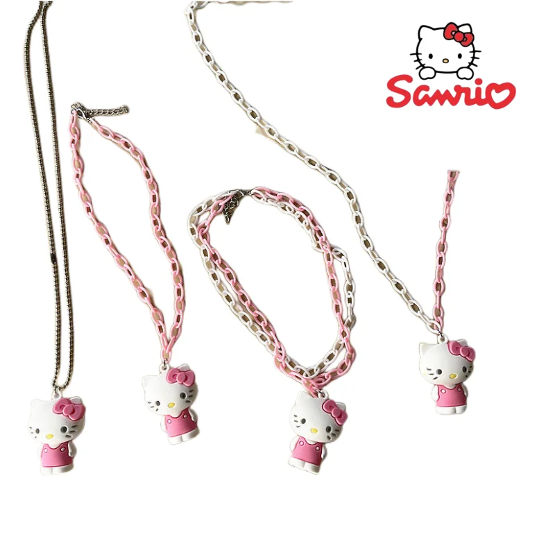 

Hello Kitty Kuromi Pompom Purin My Melody Anime Cartoon Surrounding Soft Girl Cute New Fashion Dark Hot Girl Exquisite Necklace
