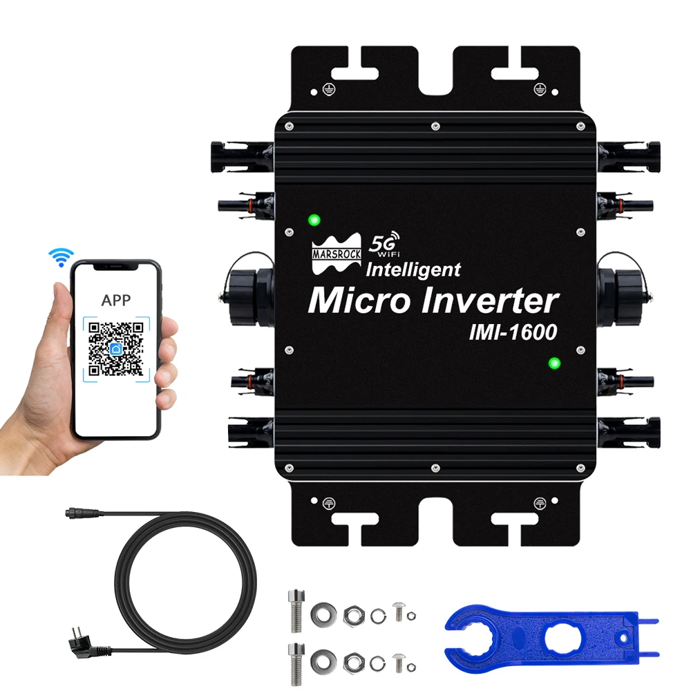 Songsolar Micro Wechselrichter 1600W – Grid Tie Mit WiFi-Überwachung, MPPT, IP66, Für Balkonkraftwerke