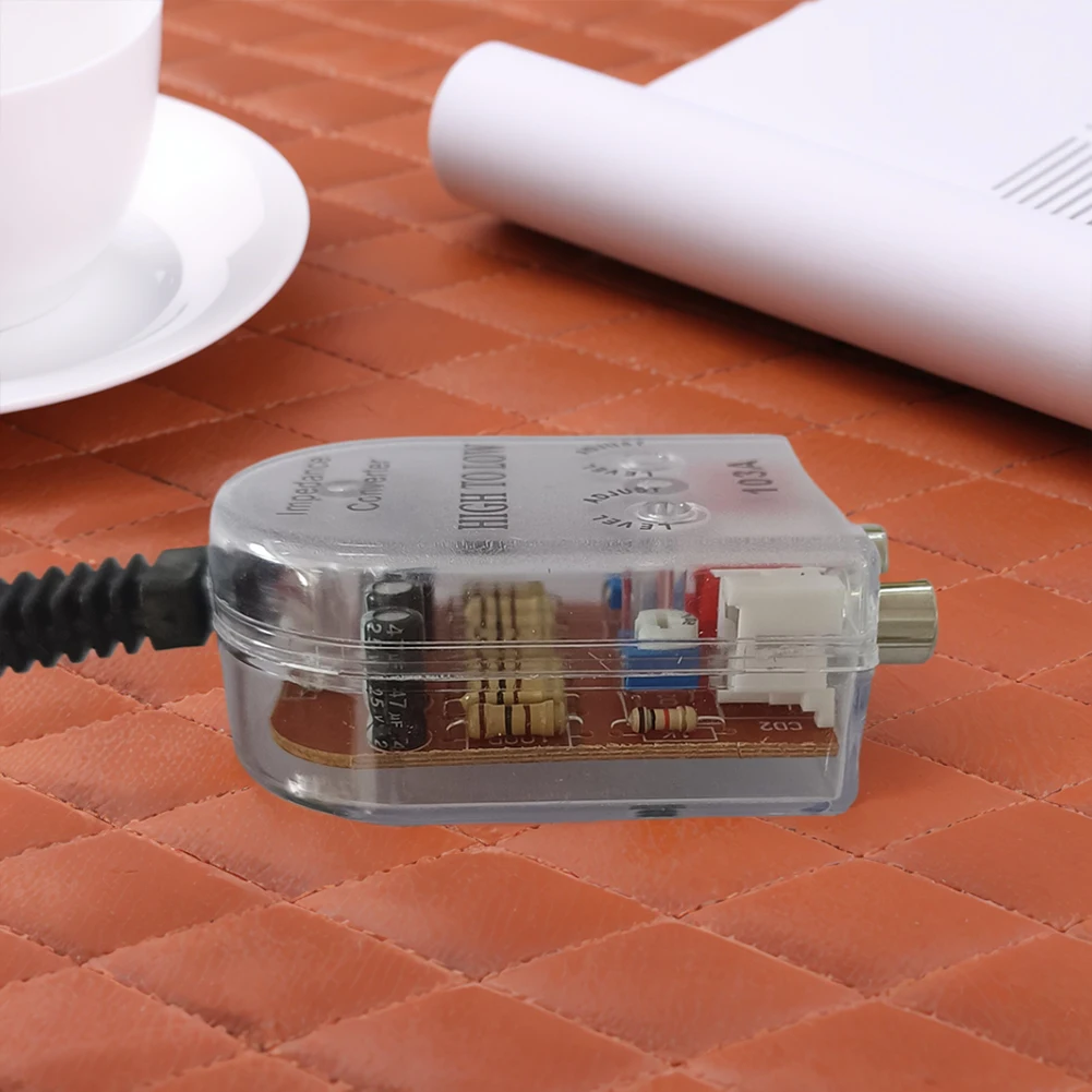 Professional Car Speaker Gold-plated RCA  Signal Transfer Low Audio Converter Connector Low Regulator Filter Tool