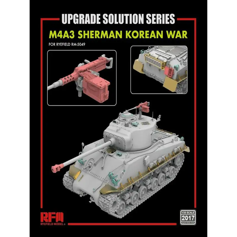 

RYEFIELD MODEL RFM RM-2017 1/35 Upgrade Set for M4A3 76W HVSS Sherman Korean War - Scale Model Kit