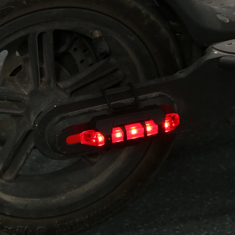 Waterproof LED Scooter Taillight Night Safety Flash Lamp