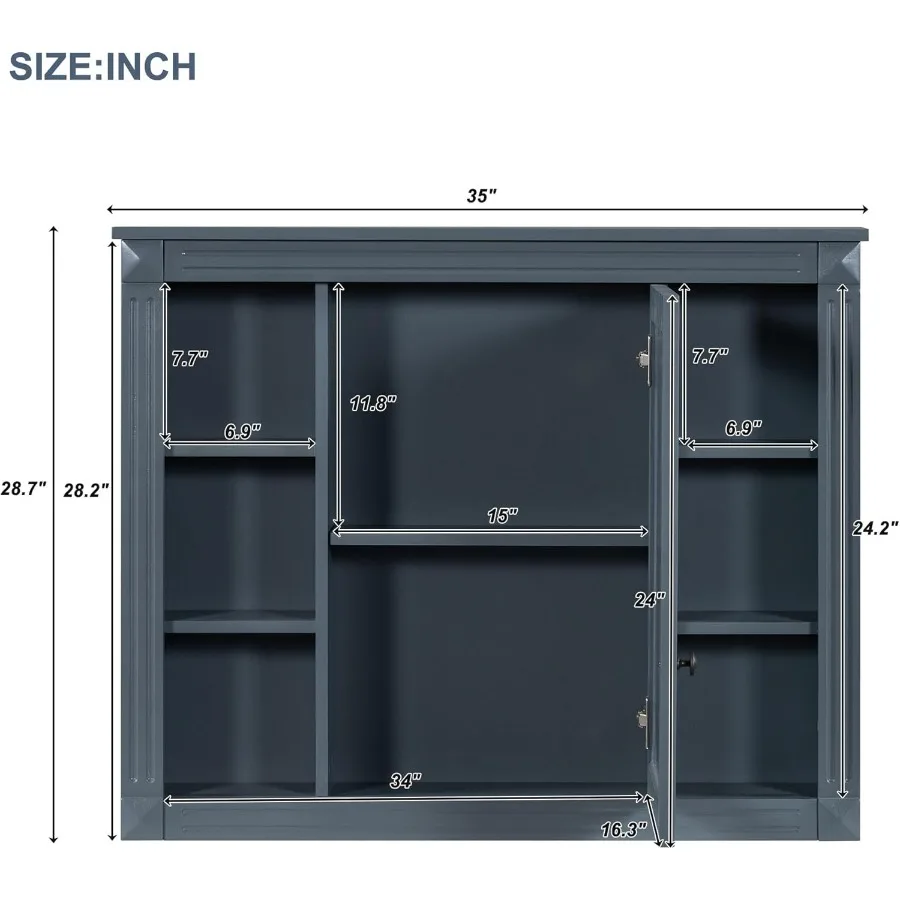 36” Bathroom Vanity with Sink, Freestanding Single Bathroom Sink Vanity Cabinet Set with Integrated Sink Bathroom Vanities 6