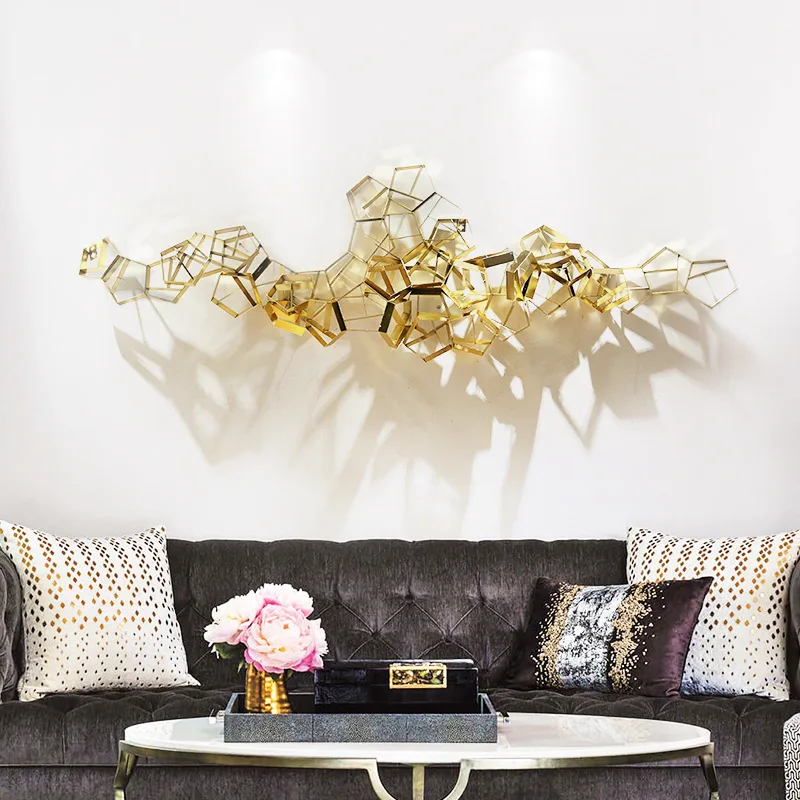 

Настенное украшение для спальни, дивана, подвеска для ресторана, металлическое настенное украшение, модель комнаты, настенное украшение на стену из кованого железа