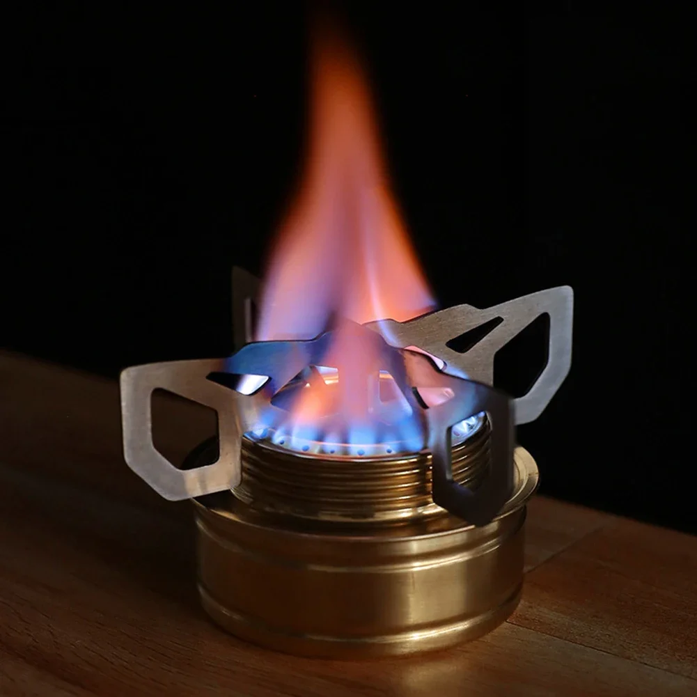 1/2pcs Mini Alcohol Stove Cross Stand Stainless Steel Sturdy Cooking Ultra-light Spirit Burner Cross Stand for Outdoor Camping 4