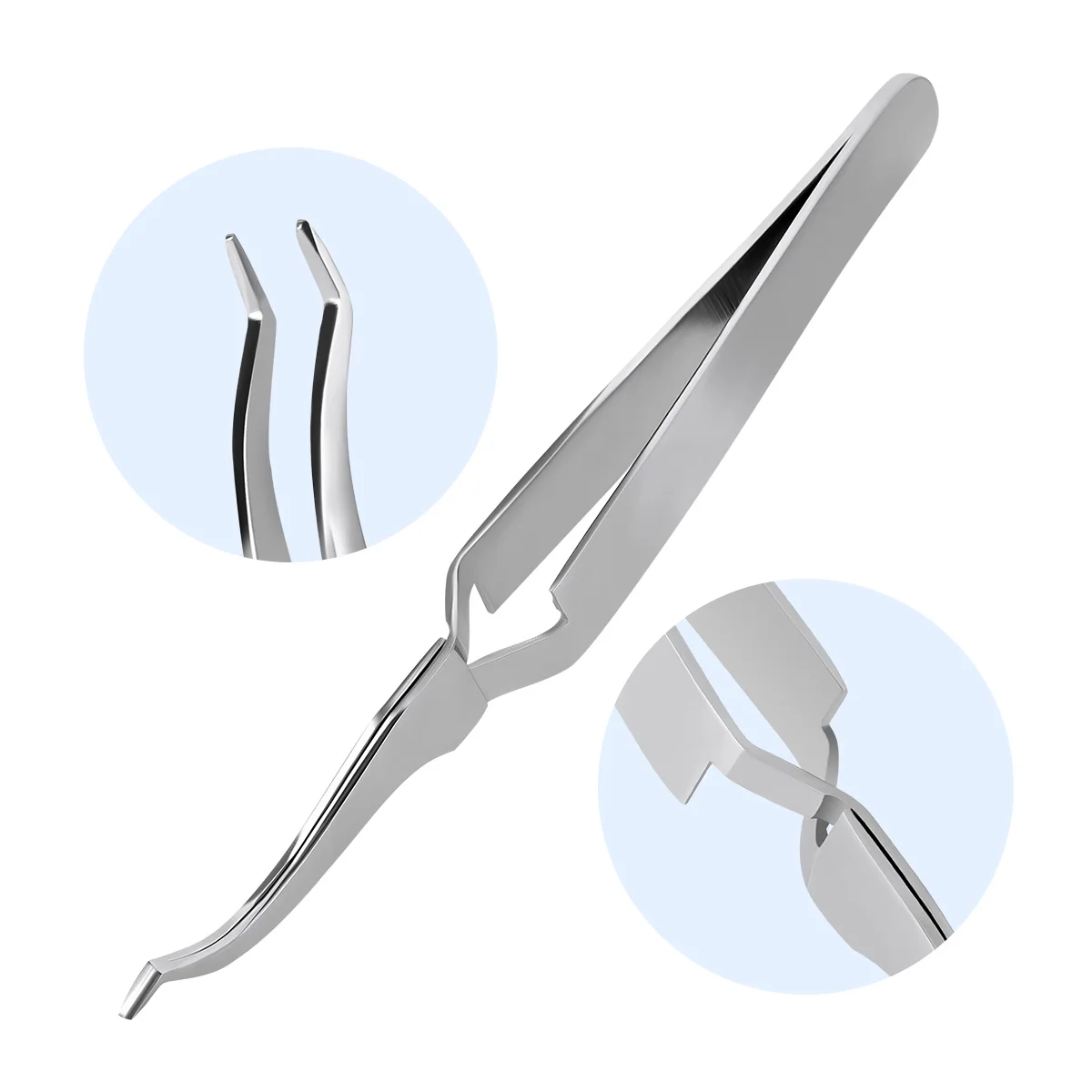 AZDENT Dental Halterung Pinzette Kieferorthopädische Zahnspangen Bukkalröhrchen Reverse Action Gezackte Instrumente Pinzette Zange Zahnmedizin Werkzeuge – Detail 12