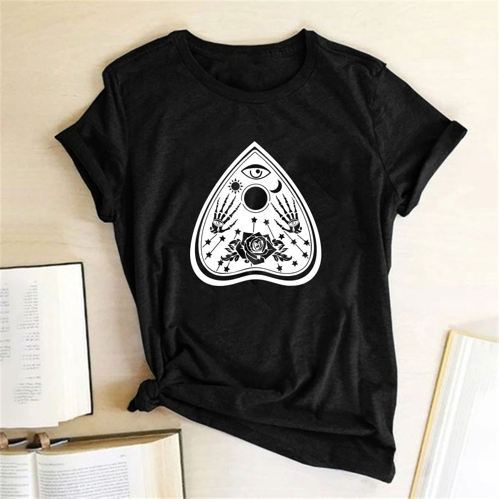 

The Skeleton Hands Print Women Vintage T Shirt Short Sleeve Summer Loose Oversized T Shirt Casual Femme Graphic T Shirts Tops