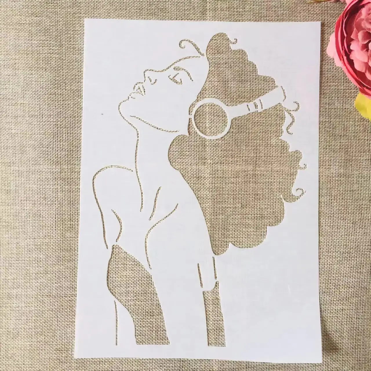 

Модные трафареты A4 для украшения волос, 29 см, трафареты для украшения стен, альбом для тиснения, декоративный шаблон