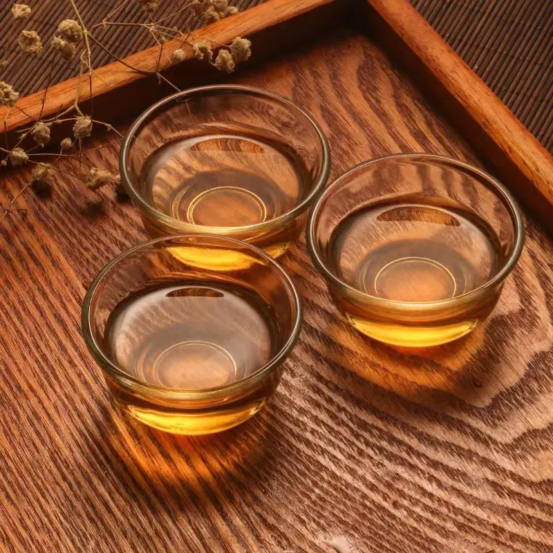 Tea Set Heat Resistant Glass Tea Cup Set Transparent Kung Fu Chinese Bowls Porcelain Mug Vintage