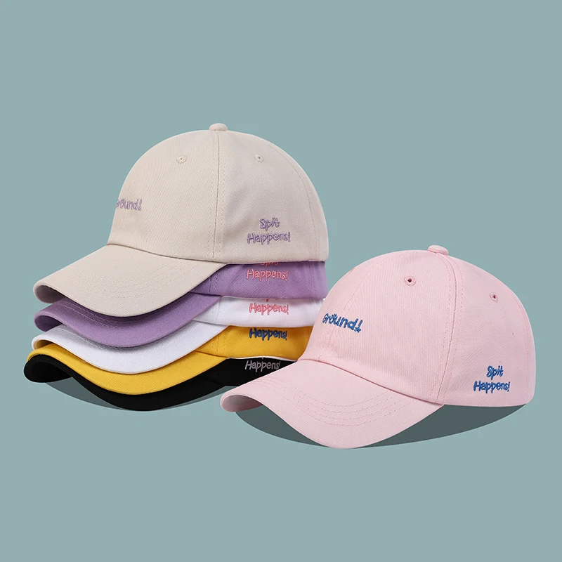 Embroidered Letter Baseball Caps Women's Baseball Cap Korean
