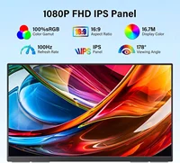 AHXJKA 23.8"Portable Monitor 350nits 100Hz 100%sRGB IPS Expand Office Display for PC Laptop Phone XBox Switch w/type-c mini HDMI - Image 4