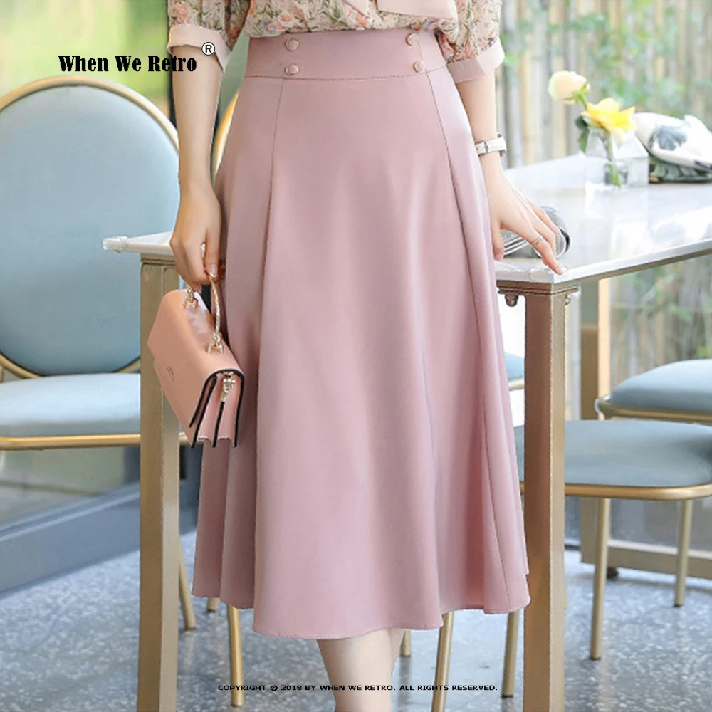

Two Piece A-Line Skirt Women Summer Midi Skirt Korean Fashion OL High Waisted Office Lady Chiffon Top Shirt Plus Size Set RS407