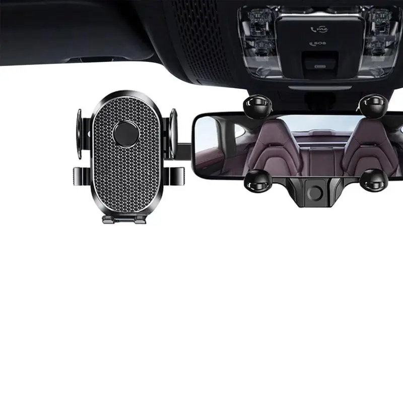 

Rearview Mirror Phone Holder For Car Bracket Adjustable Telescopic Mobile Phone Holder Universal Stable Rearview Phone Mount For