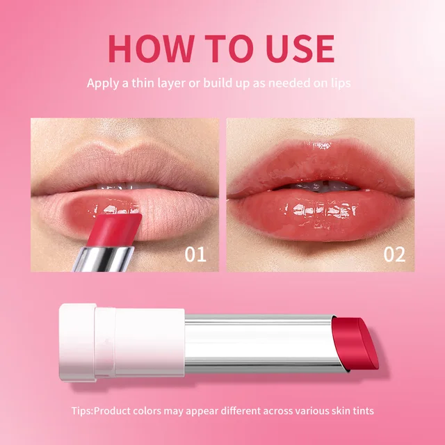 Lifter Glaze Oil Balm with Hyaluronic Acid and Hydrating Oil Blend Lip Balm with 24HRs of Smooth Moisturizing Shine Pink Makeup