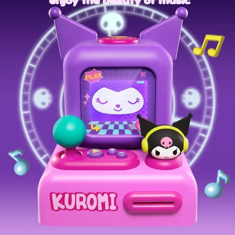 Kawaii Sanrio New Kuromi Speaker Game Console Toys Anime