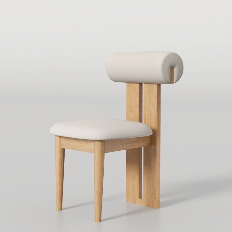 ProSeries Mid-Century Dining Chair-Solid Wood Hippo-Inspired Seating for Home & Bistro