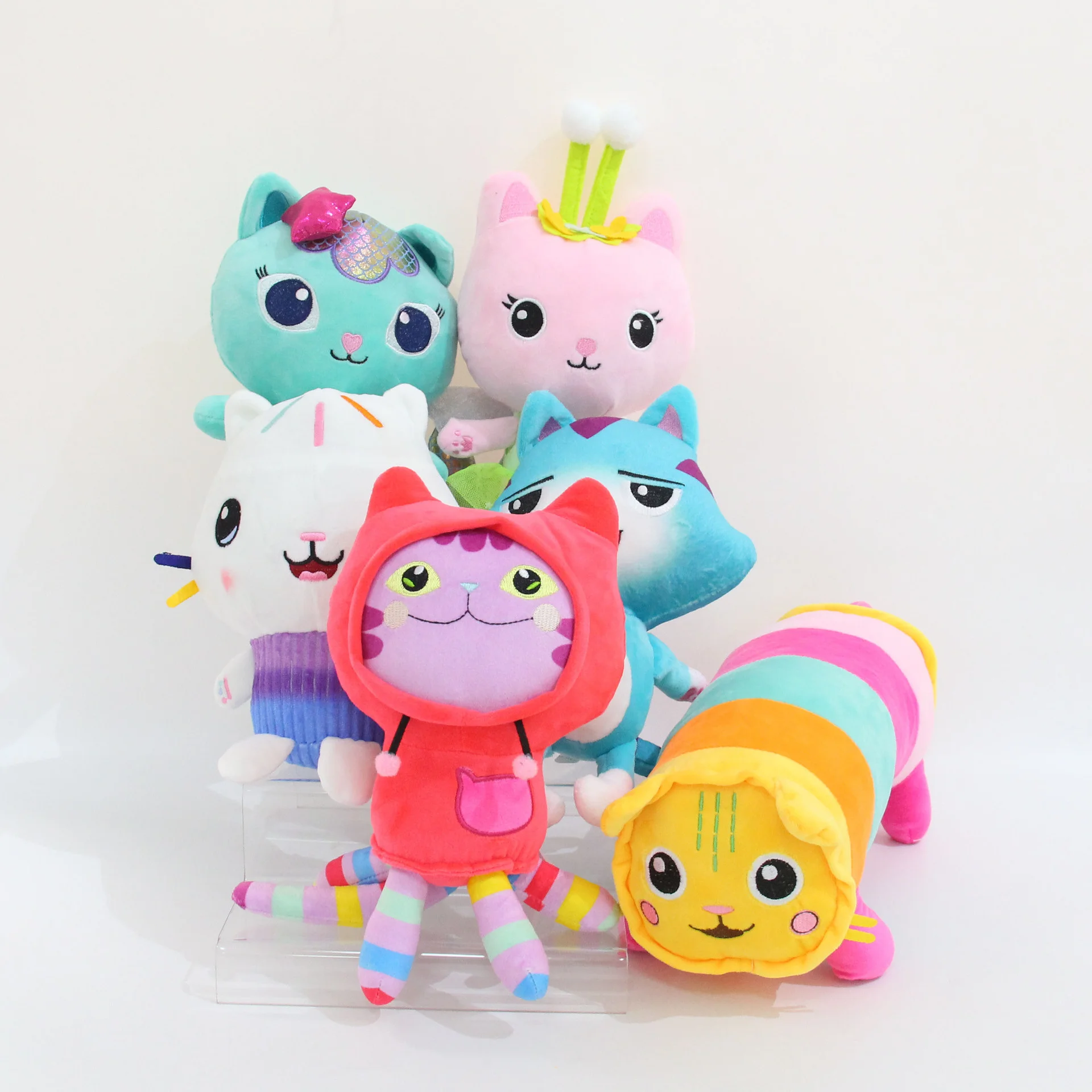 Plush Set Gabbys Dollhouse 10pcs Cat Cakey Gabby And The Magic House Toy Mermaid Cat Gabby Soft Gabi Doll House Toys For Kid