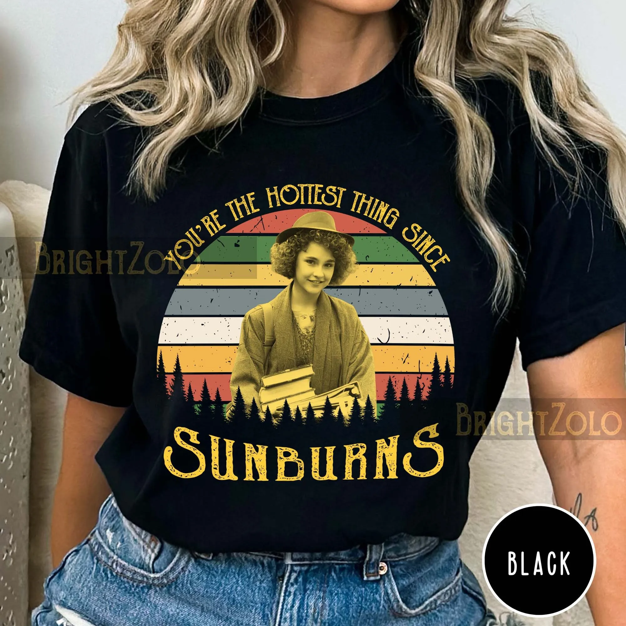 Lane Meyer Diana Franklin You Re The Hottest Thing Since Sunburns Sunset Vintage Retro Comfort Colors T Shirt Sweat