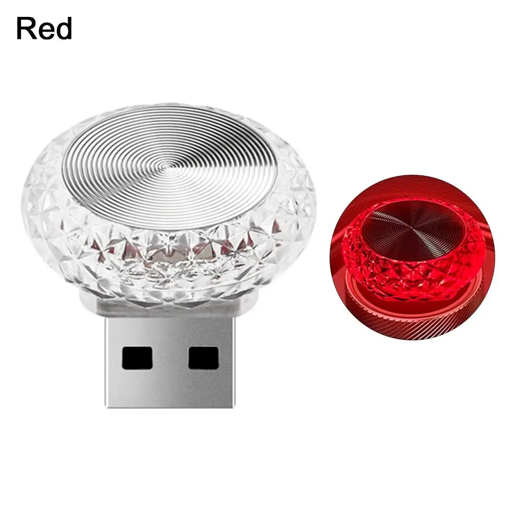 Vibrant USB LED Ambient Car Atmosphere Light - Portable Plug & Play Interior Decor Lamp