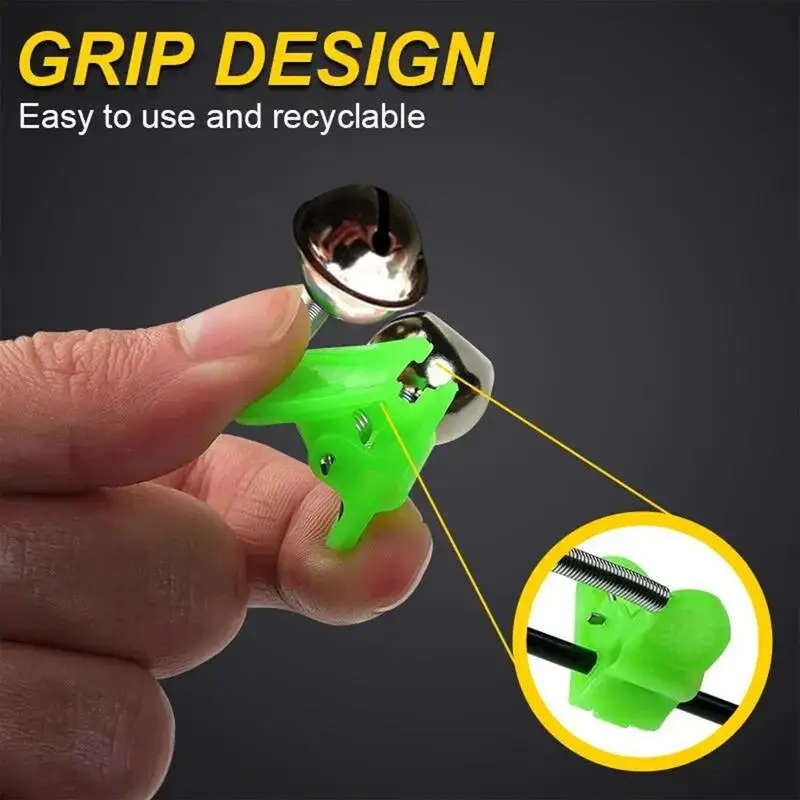 Fishing Rod Bite Bait Alarm 5 Pieces Fish Bait Alarm Bite Fishing Clip For Oceans Boats Rivers Lakes Ponds
