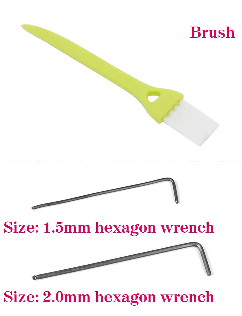 Description Picture 3 of item1 Set Fishing Reel Bearing Pin Remover Maintenance Wrench Screwdriver Tweezer Repair Tool Kit DIY Modified Baitcasting Reel