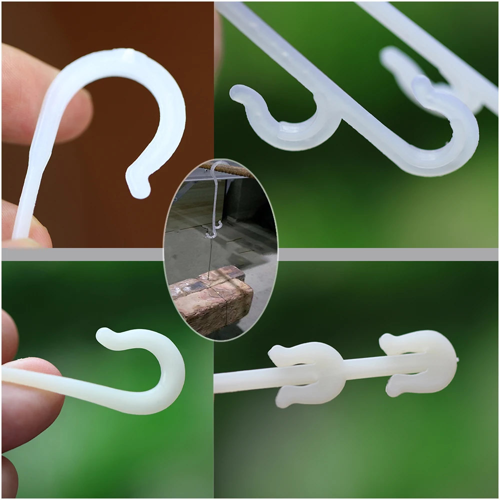 J Shaped Fruit Cherry Tomato Ear Hook Vegetable Plant Support Vines Fastener Clips Trellis Fixed Buckle Hook Garden Accessories
