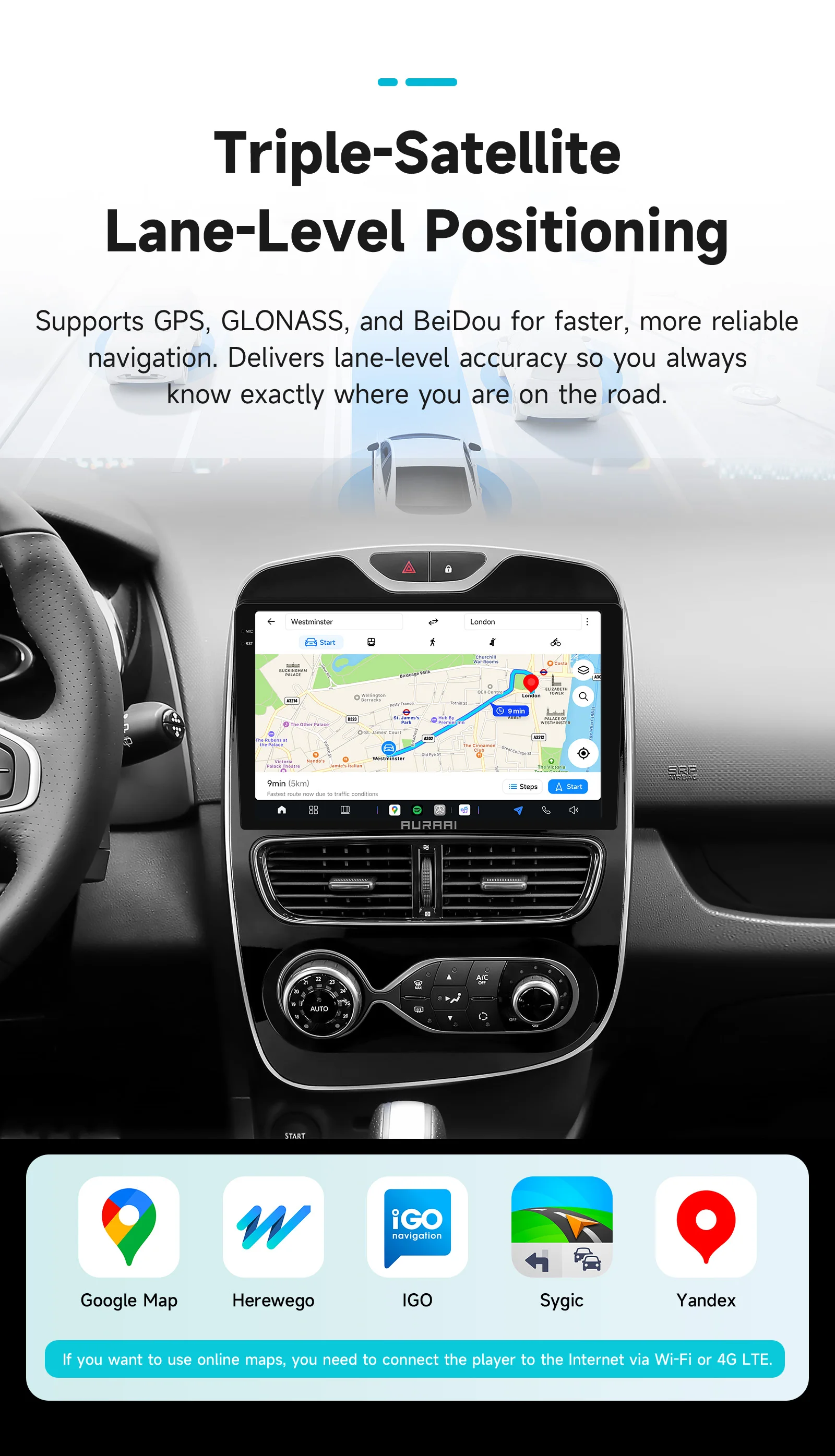 8G+256G AURAAI 2K Bildschirm für Renault Clio 4 2012 - 2019 Autoradio CarPlay Android Auto 4G WIFI GPS DSD ADAS Dual-Mikrofon 360 ° Kamera – Detail 26