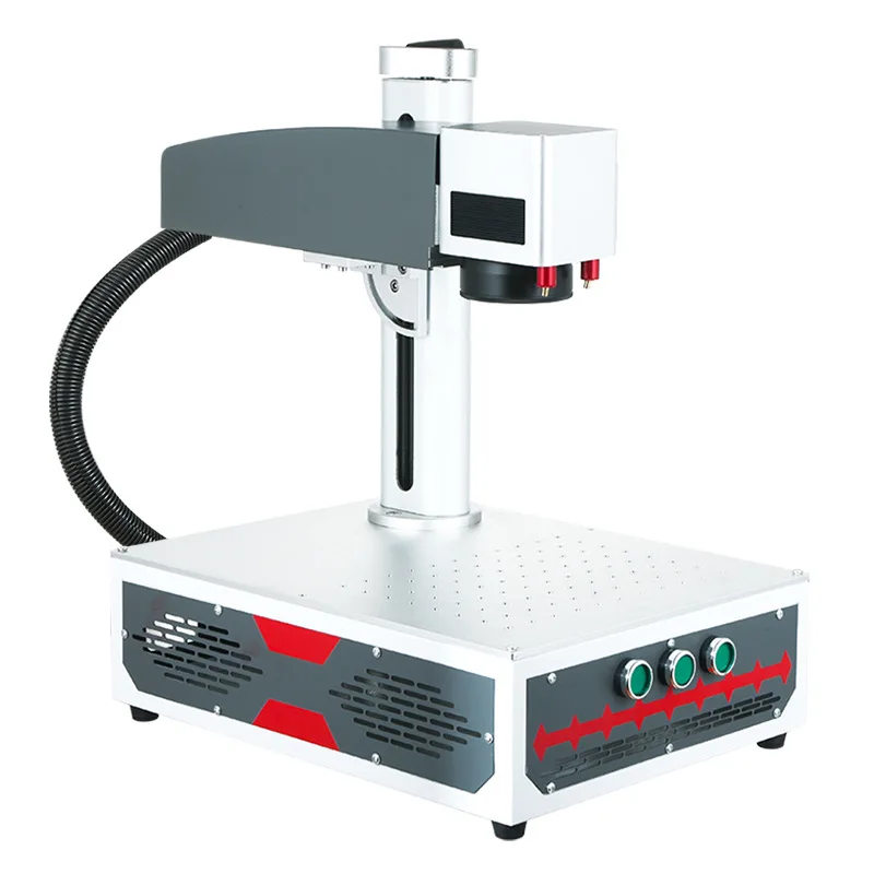 

JPT M7 20W 30W 50W Desktop Mini Raycus Fiber Laser Marking Machine With Rotary Axis Metal Engraving