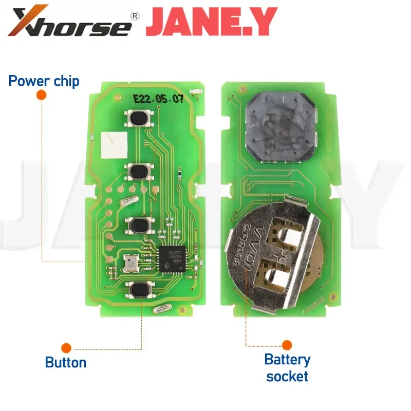 Global Xhorse vvdi Key เครื่องมือสําหรับ Toyota 4D 8A 4A XSTO01EN Universal VVDI XM38 Smart Key Fob ชิปสนับสนุน 312 314 315 434 สร้าง 2