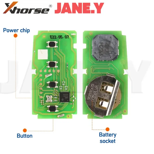 Global Xhorse vvdi Key เครื่องมือสําหรับ Toyota 4D 8A 4A XSTO01EN Universal VVDI XM38 Smart Key Fob ชิปสนับสนุน 312 314 315 434 สร้าง 2