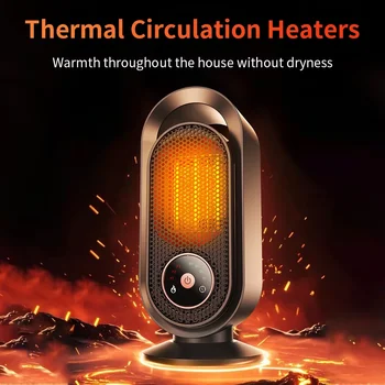 1500W winter portable desktop heater PTC fast heating household heater 110V-220V electric heater suitable for home/office etc