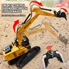 HUINA 13510 Rc Truck 1/24 9Ch Remote Control Car Tractor Rc Excavator Engineering Car Crawler Truck Electric Boy Children's Toys 2