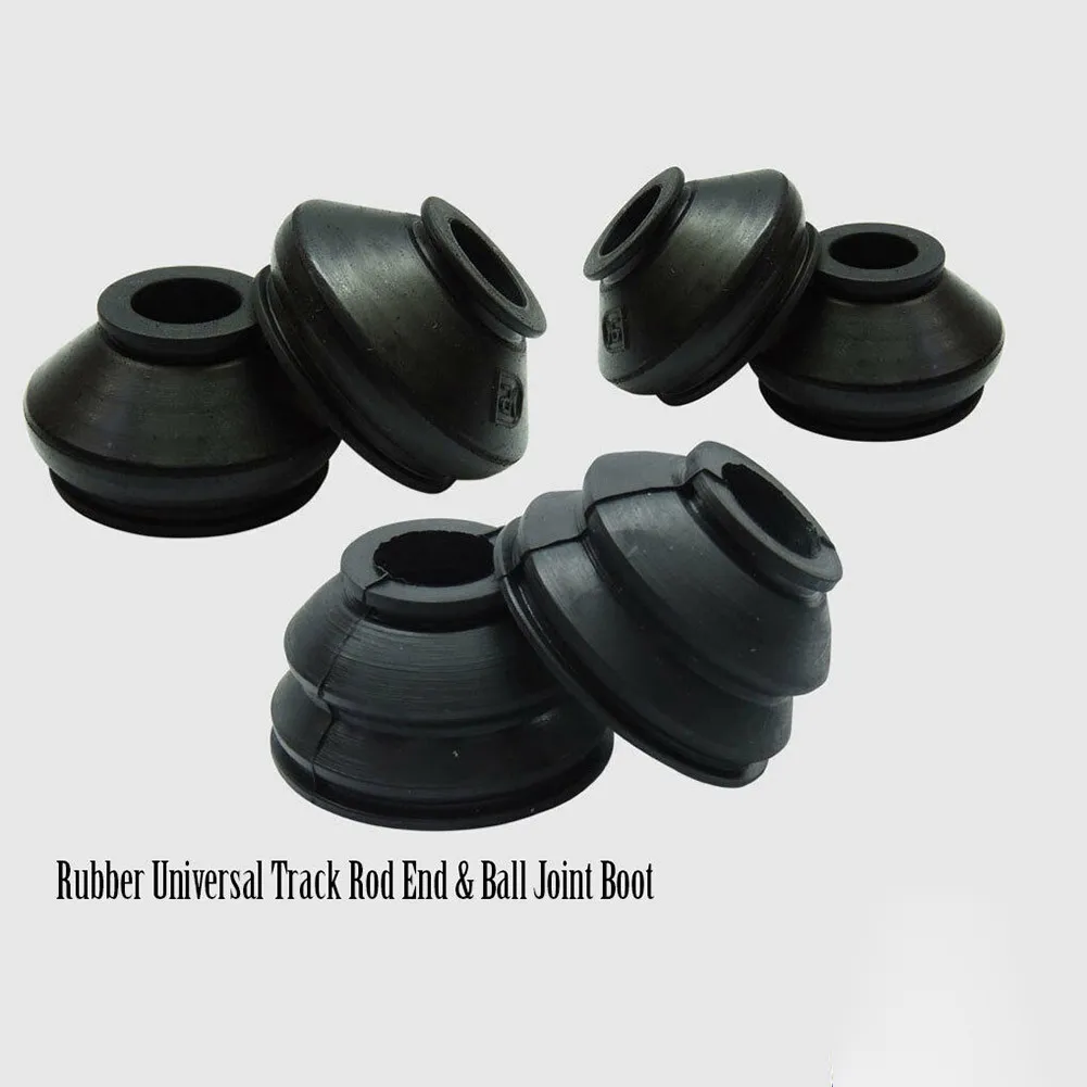 Ball Joint Boot Car Suspension Steering Ball Joint Rubber Dust Boot Cover Track Tie Turn Rods Ends Set 6pcs