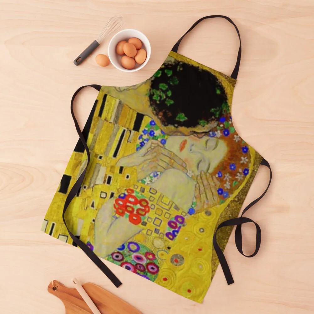 

The Kiss by Gustav Klimt |Liebespaar - The Lovers Apron For Woman Barber Apron