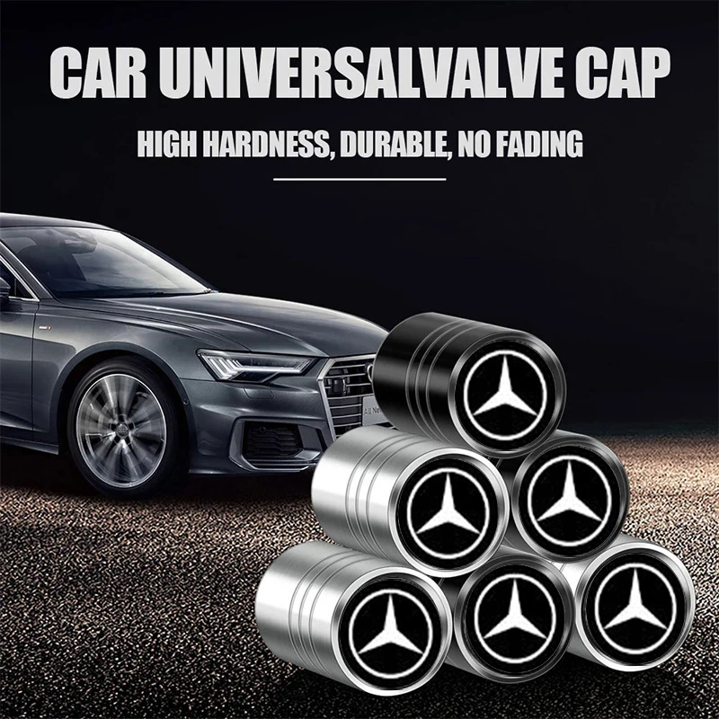 Premium Car Wheel Tire Valve Caps - Set of 4