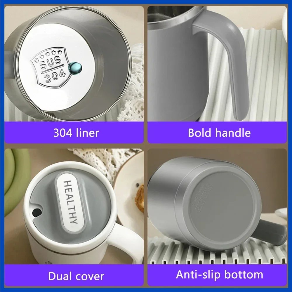 Stainless Steel Thermal Mug with Lid and Straw 500...