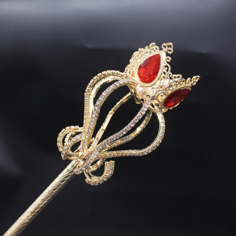 

Праздничная вечеринка с позолоченными лепестками со скипетром реквизит для конкурса красоты