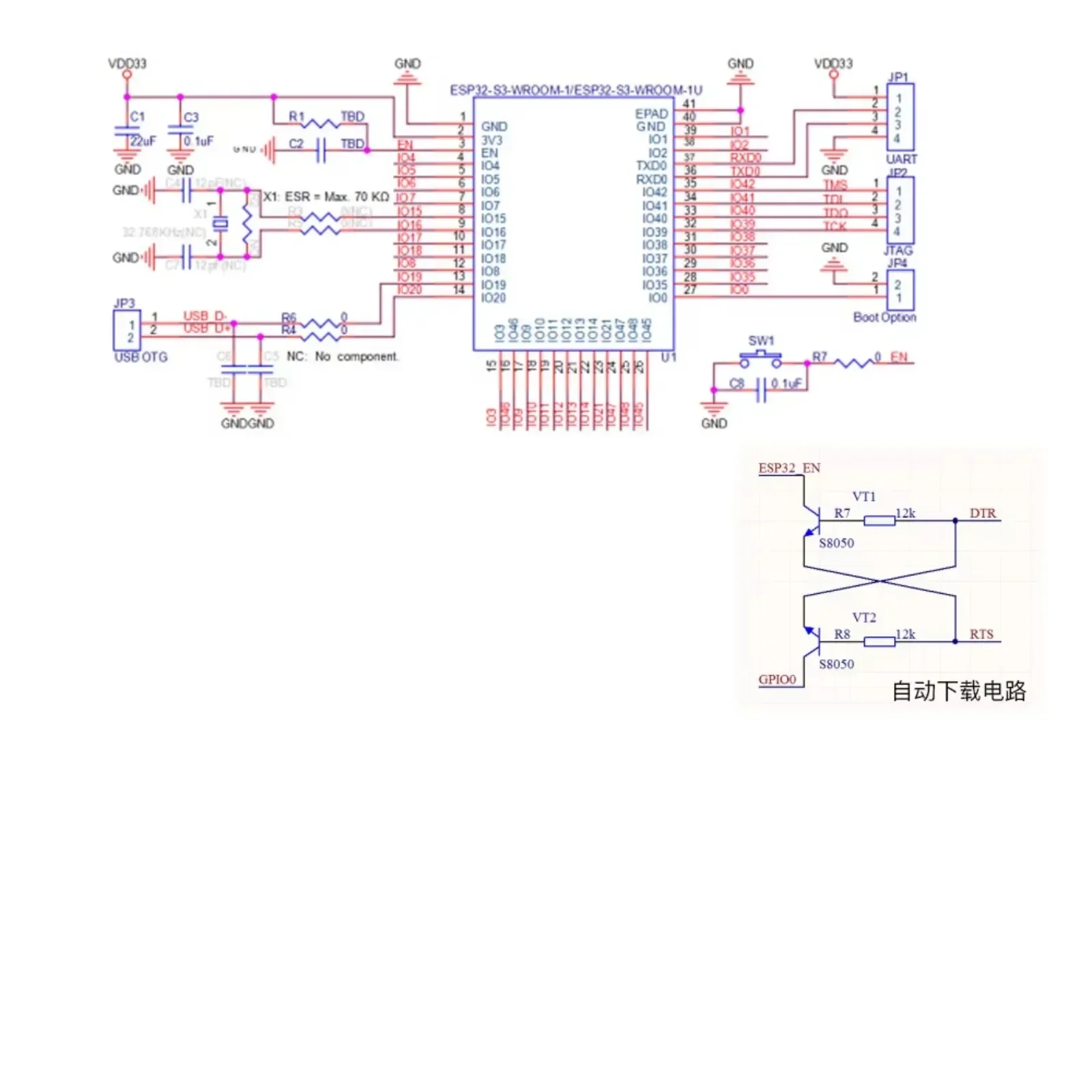 รูปสินค้า โมดูล ESP32-S3 ESP32 รุ่นใหม่ XH-S3E N16R8 พร้อม Wifi ในตัว + บลูทูธ 5.0 MCU แบบดูอัลคอร์ + ชุดอุปกรณ์เขียนโปรแกรมบอร์ดพัฒนา