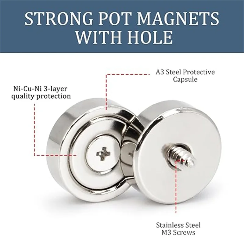 Neodymium Magnets Multi Disc Countersunk Hole