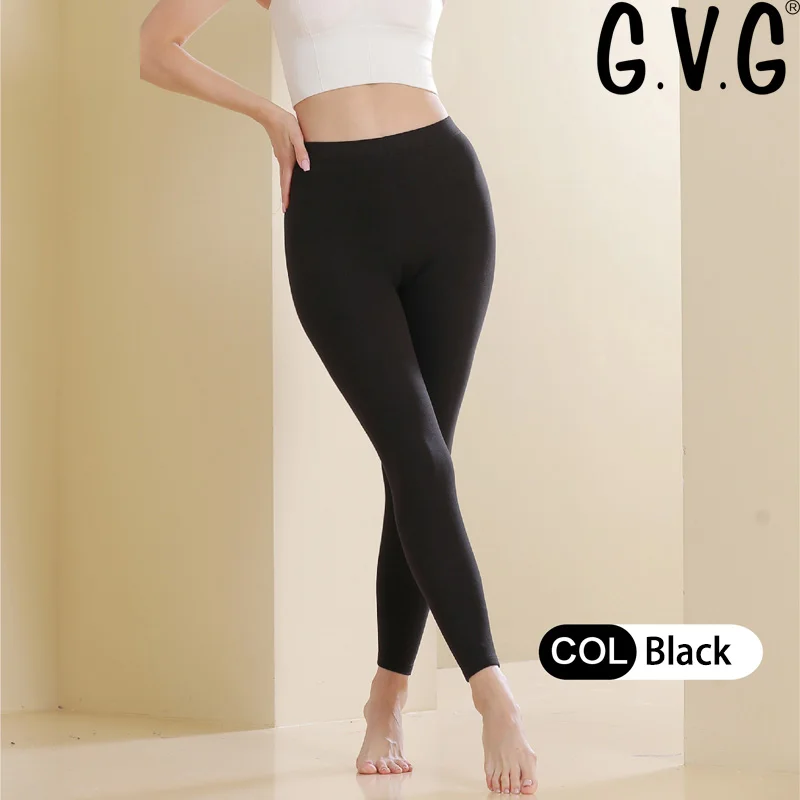 G.V.G Wool And Silk Winter Pants Women Super Warm Cosy Soft Fit Winter  Leggings Stretchy Anti-pilling Thermal Underwear 양털