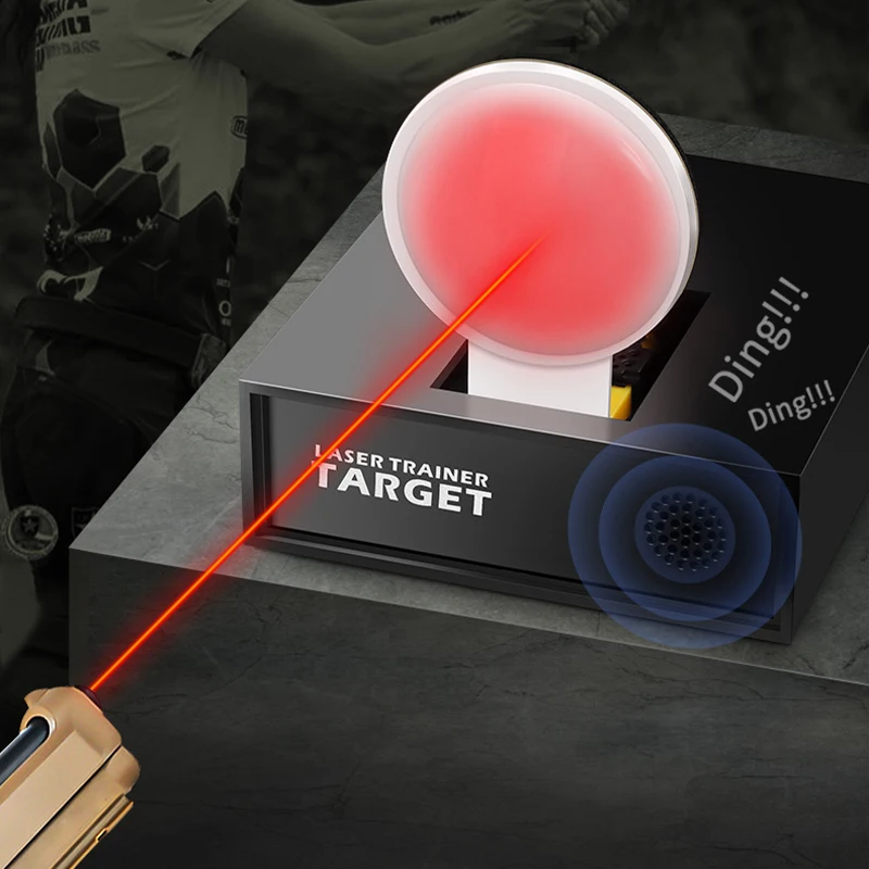 Laser Target Dry Fire Laser Training System for Training Cartridge Shooting Trainer Shoot Target Reactive Sound and Light