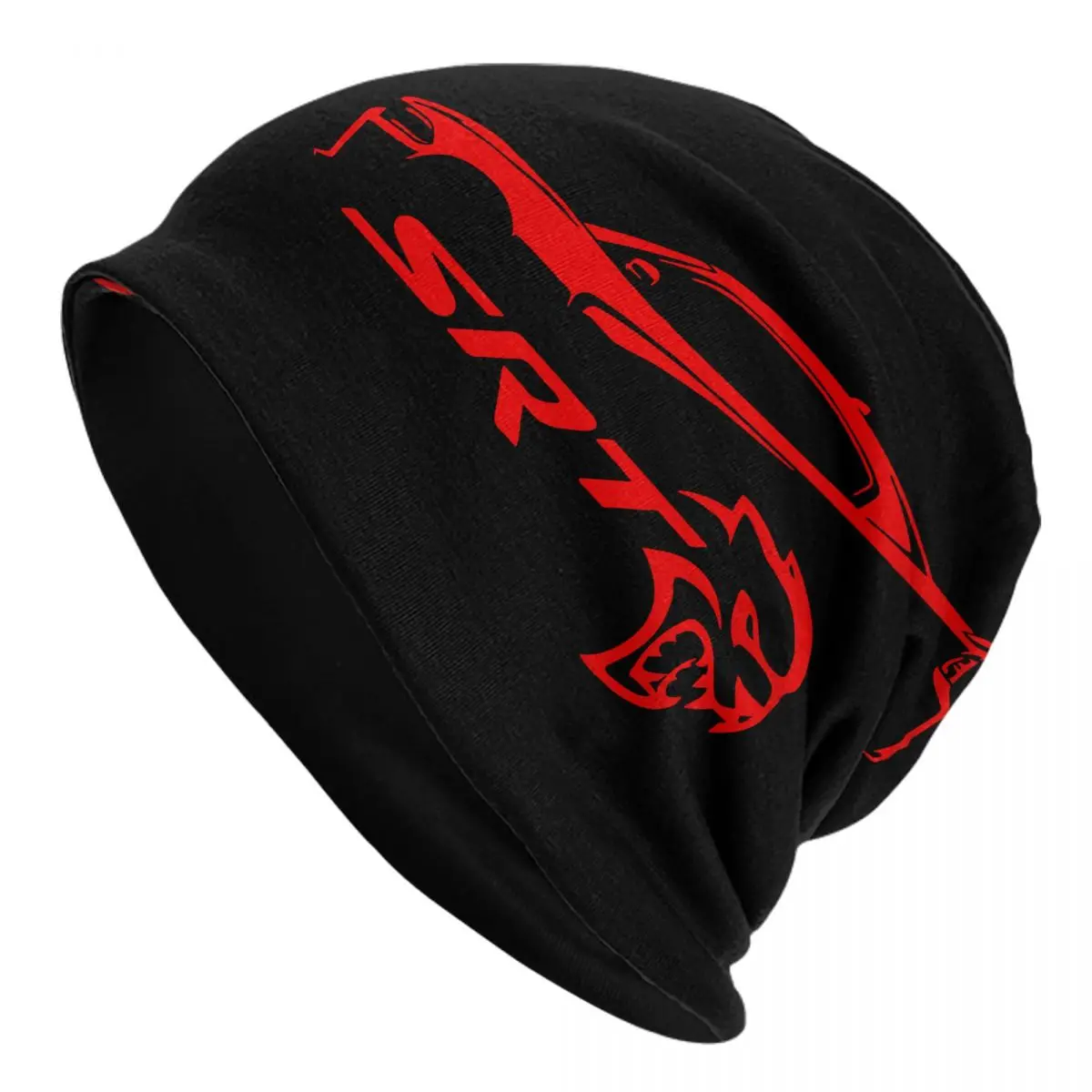 

SRT Hellcat Demon Dodge Challenger Car Racing Caps Vintage Unisex Outdoor Skullies Beanies Hat Summer Warm Dual-use Bonnet